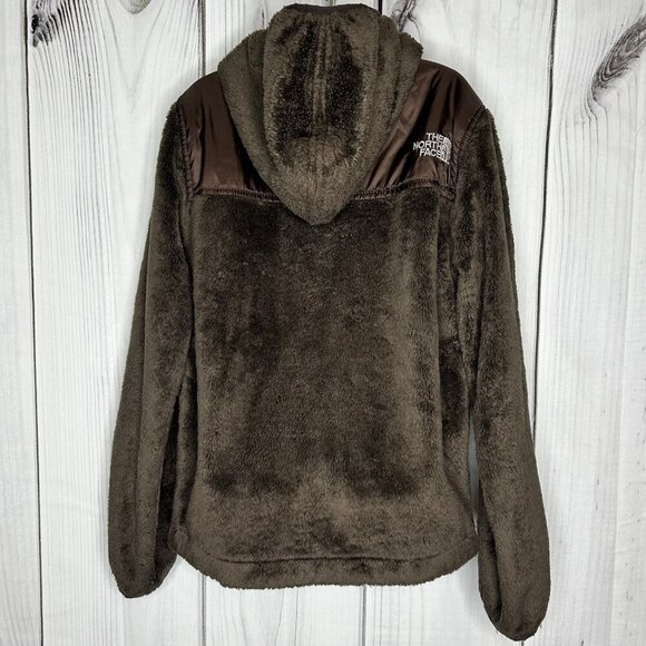 The North Face Denali Jacket Girls Sz S 7-8 Brown Full Zip Fleece Hooded - Picture 5 of 7